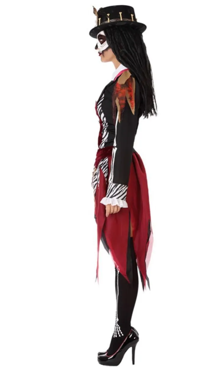 Don Disfraz Voodoo Skelett Kostüm Für Damen 2 Don Disfraz Voodoo Skelett Kostüm Für Damen – Bild 2