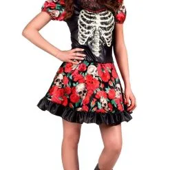 Don Disfraz Catrina Knochen-Skelettkostüm Für Damen