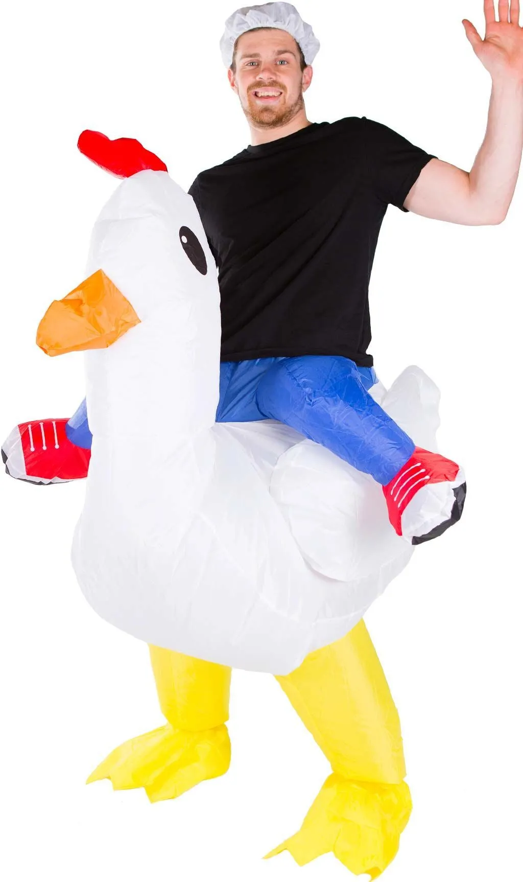 Don Disfraz Huhn Aufblasbar Huckepack Kostüm Für Erwachsene 2 Don Disfraz Huhn Aufblasbar Huckepack Kostüm Für Erwachsene – Bild 2