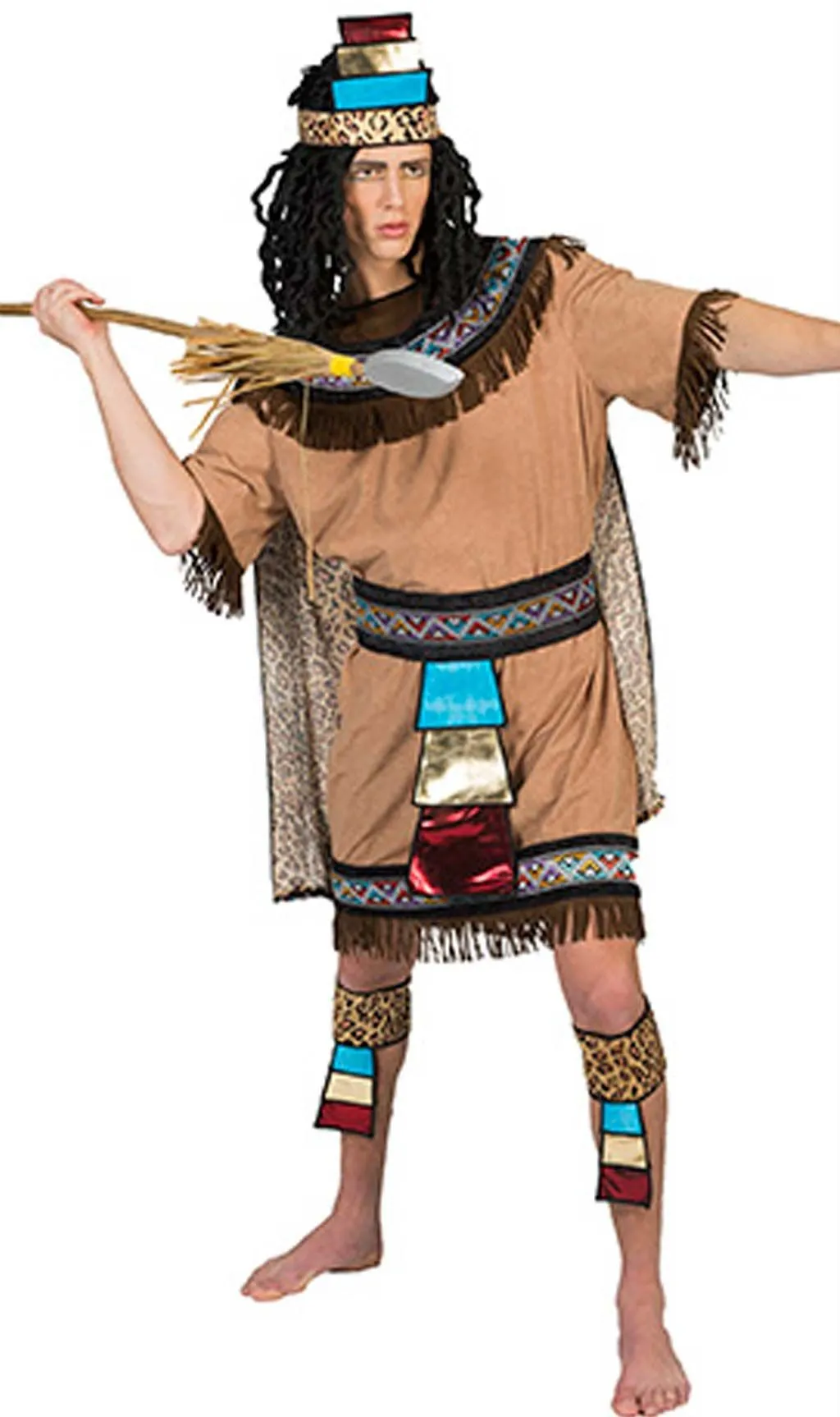 Don Disfraz Azteke Fransen Kostüm Für Herren 5 Don Disfraz Azteke Fransen Kostüm Für Herren – Bild 5