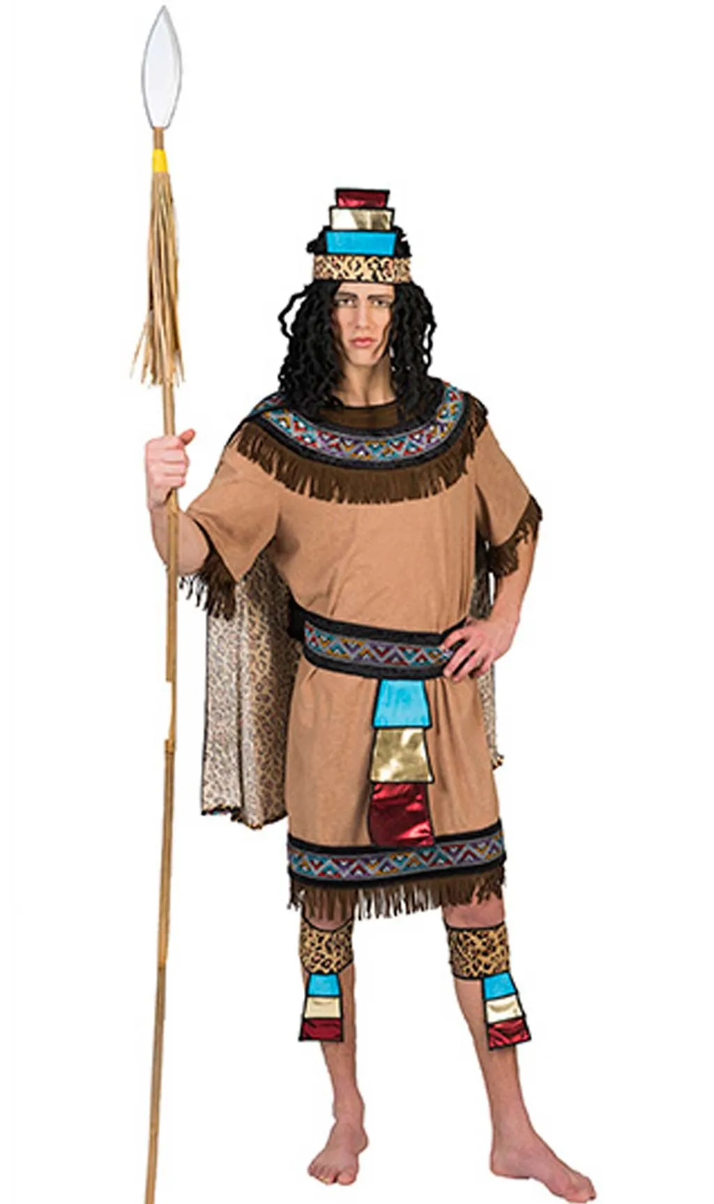 Don Disfraz Azteke Fransen Kostüm Für Herren 6 Don Disfraz Azteke Fransen Kostüm Für Herren – Bild 6