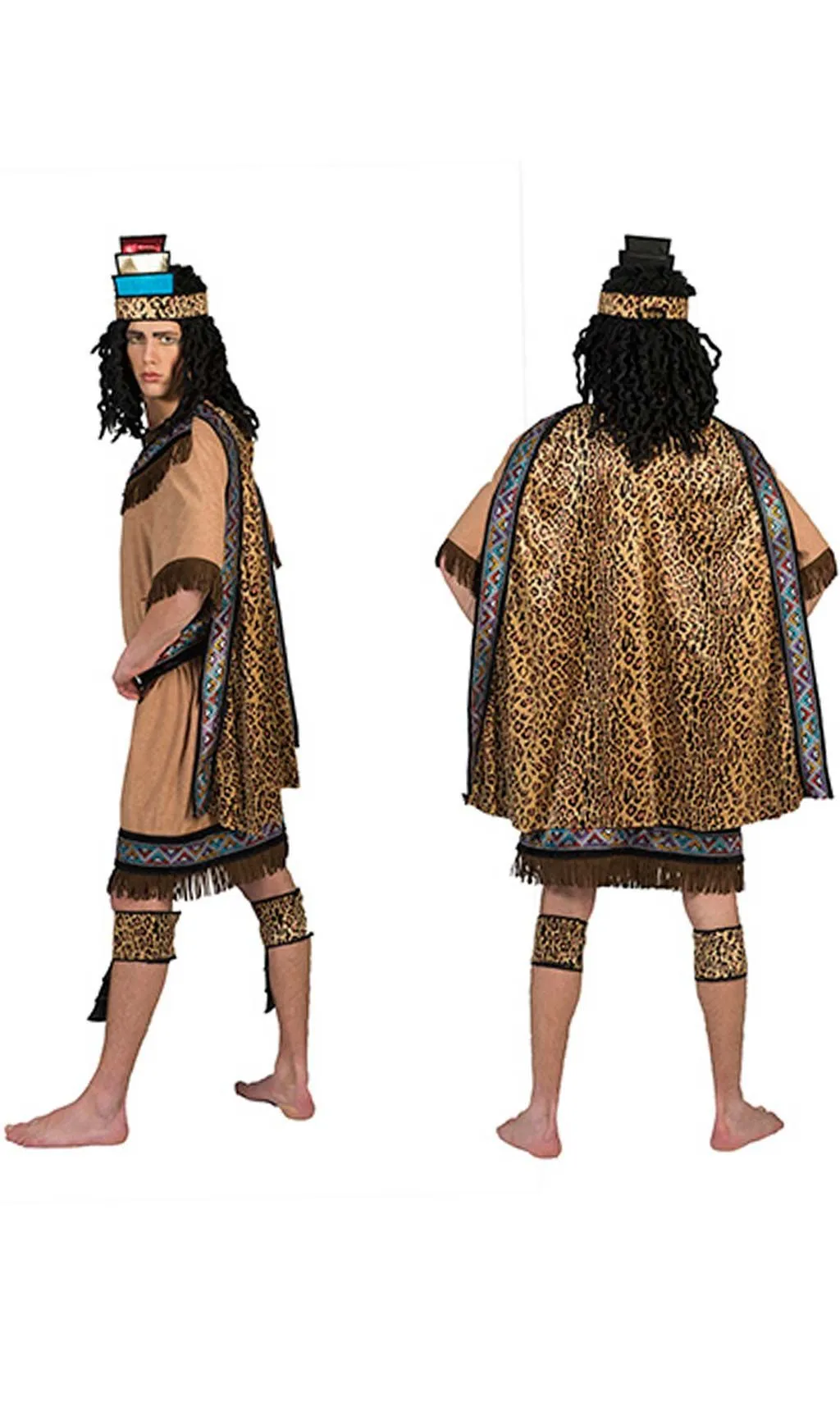 Don Disfraz Azteke Fransen Kostüm Für Herren 4 Don Disfraz Azteke Fransen Kostüm Für Herren – Bild 4