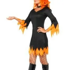 Don Disfraz Sexy, Orangefarbenes Hexenkostüm Für Damen -Länder & Kulturen Verkäufe disfraz de bruja color naranja sexy para mujer3