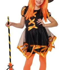 Don Disfraz Orange Cuca Hexenkostüm Für Mädchen