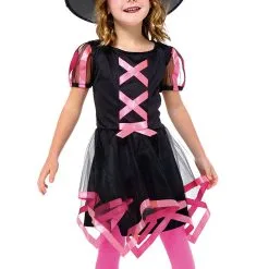 Don Disfraz Pinkfarbenes Cuca-Hexenkostüm Für Mädchen