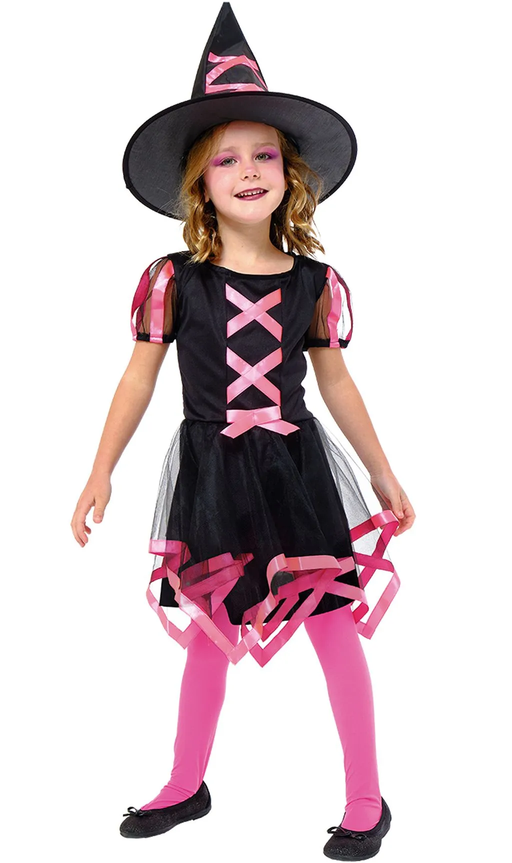 Don Disfraz Pinkfarbenes Cuca-Hexenkostüm Für Mädchen 1 Don Disfraz Pinkfarbenes Cuca-Hexenkostüm Für Mädchen