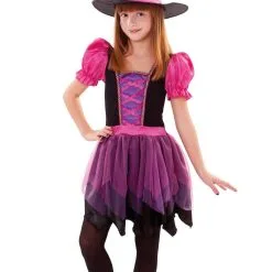 Don Disfraz Hexe Fuchsie Kostüm Für Mädchen