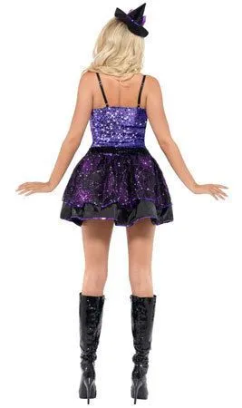 Don Disfraz Hexenkostüm Mit Pailletten Für Damen 1 Don Disfraz Hexenkostüm Mit Pailletten Für Damen