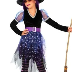 Don Disfraz Hexe Purpur Kostüm Für Mädchen