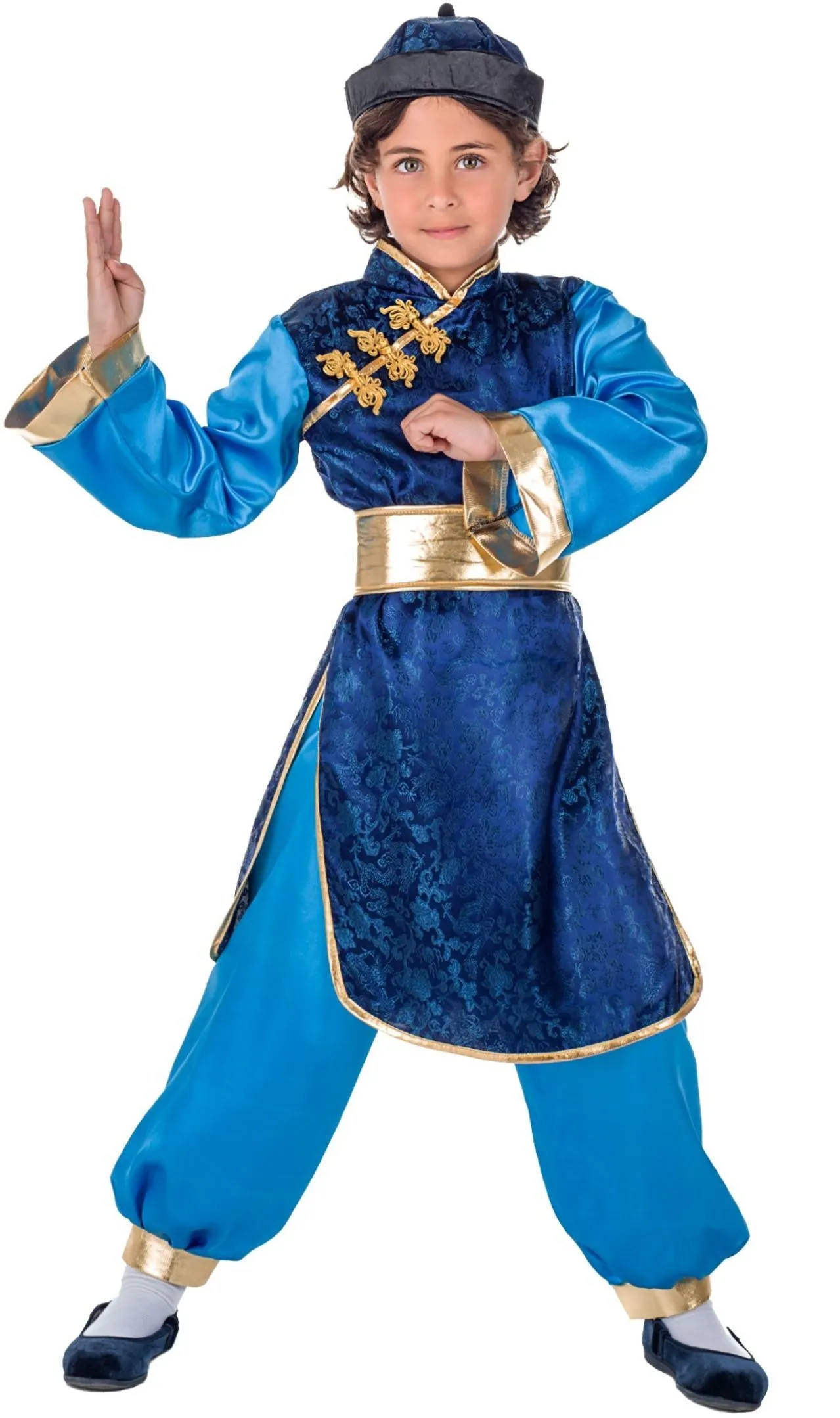 Don Disfraz Chinese Blau Kostüm Für Jungen 1 Don Disfraz Chinese Blau Kostüm Für Jungen