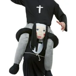 Don Disfraz Priester Auf Nonne Huckepack Kostüm Für Erwachsene