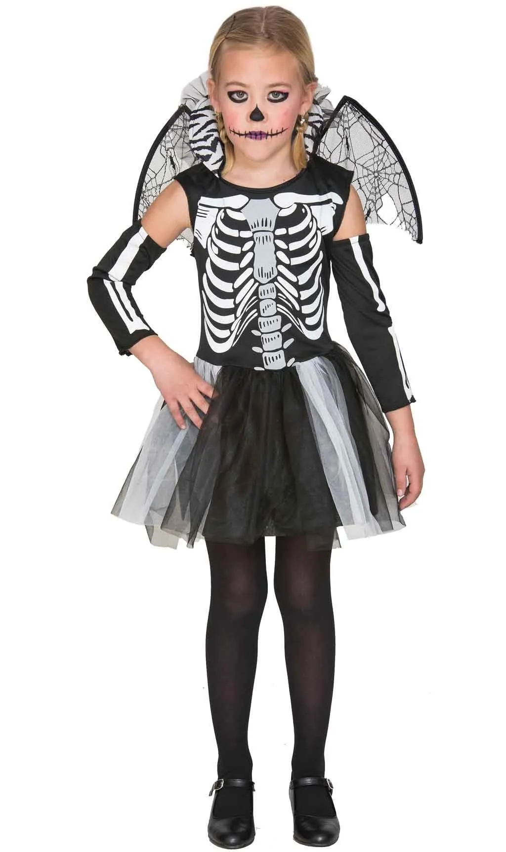 Don Disfraz Skelett Mit Flügel Kostüm Für Mädchen 1 Don Disfraz Skelett Mit Flügel Kostüm Für Mädchen