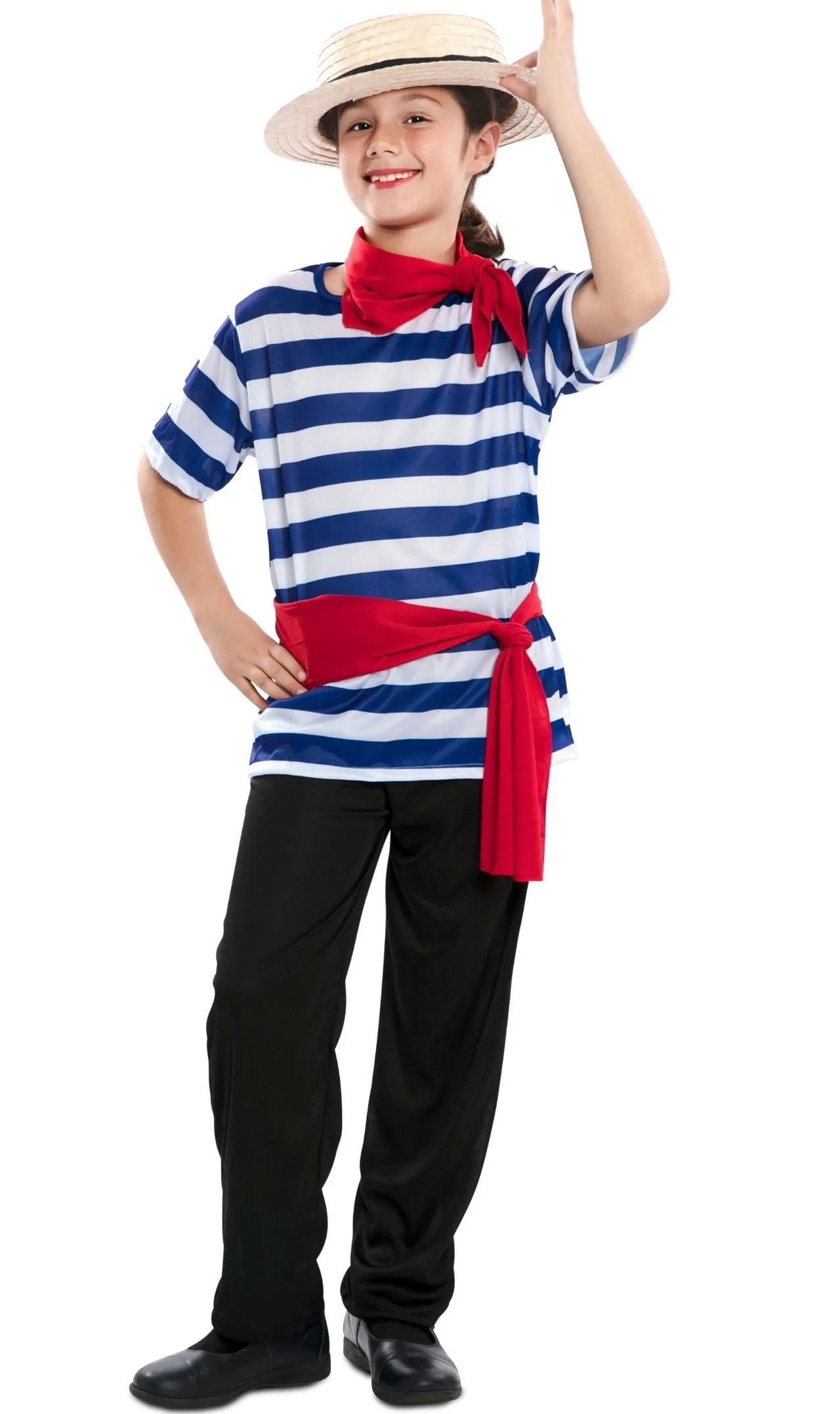 Don Disfraz Gestreiftes Gondolier Kostüm Für Jungen 1 Don Disfraz Gestreiftes Gondolier Kostüm Für Jungen