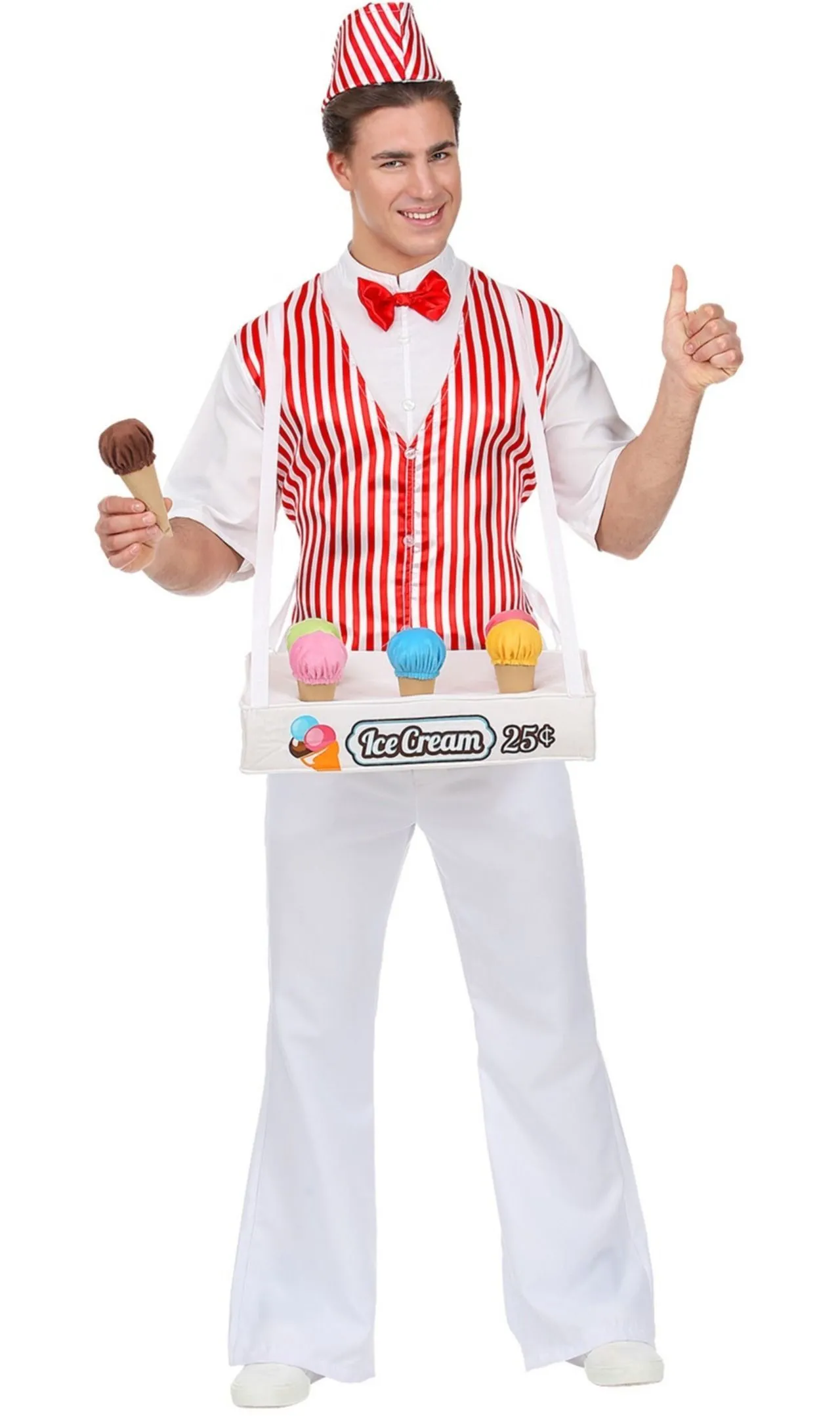 Don Disfraz Eismann Streifen Kostüm Für Erwachsene 4 Don Disfraz Eismann Streifen Kostüm Für Erwachsene – Bild 4