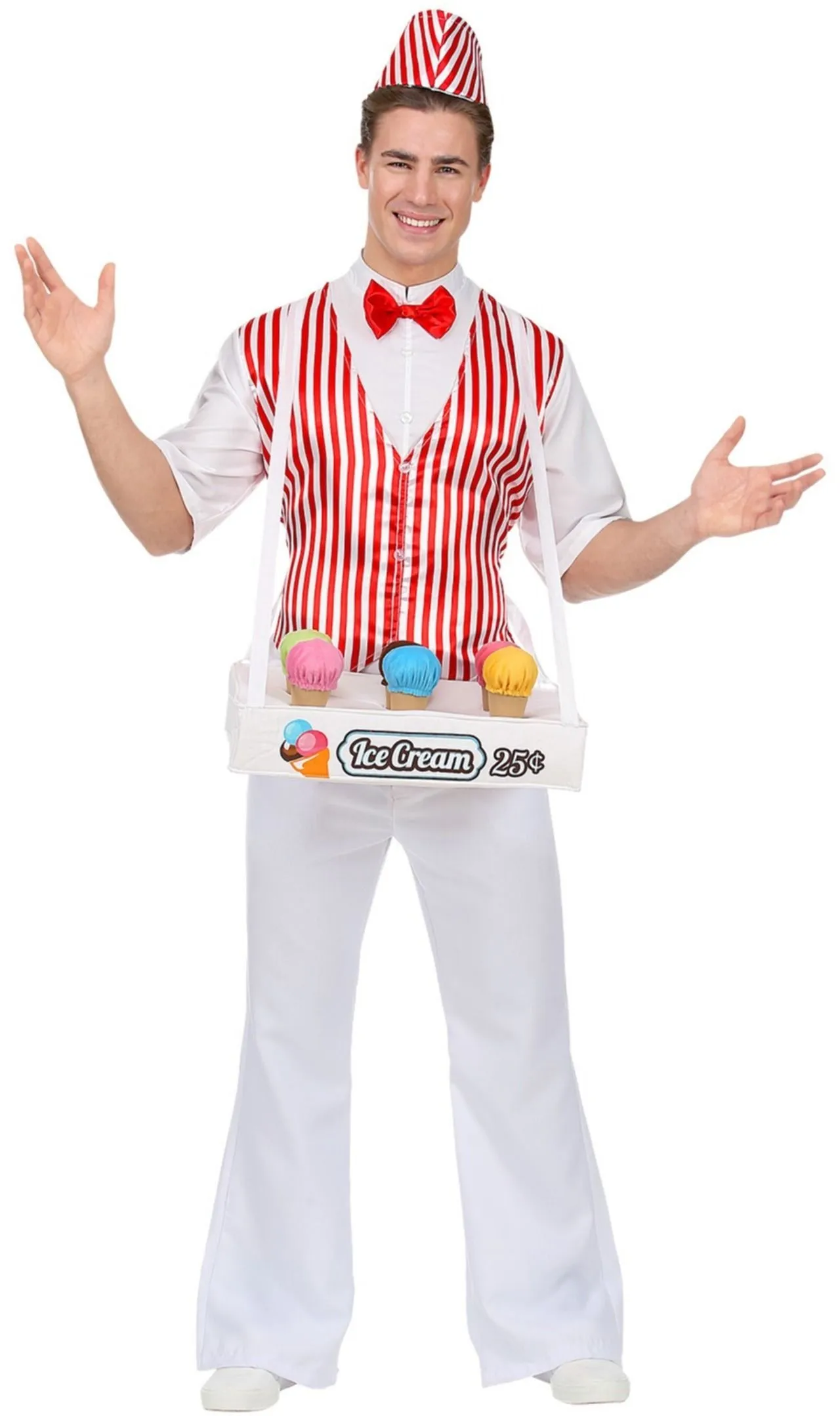 Don Disfraz Eismann Streifen Kostüm Für Erwachsene 5 Don Disfraz Eismann Streifen Kostüm Für Erwachsene – Bild 5