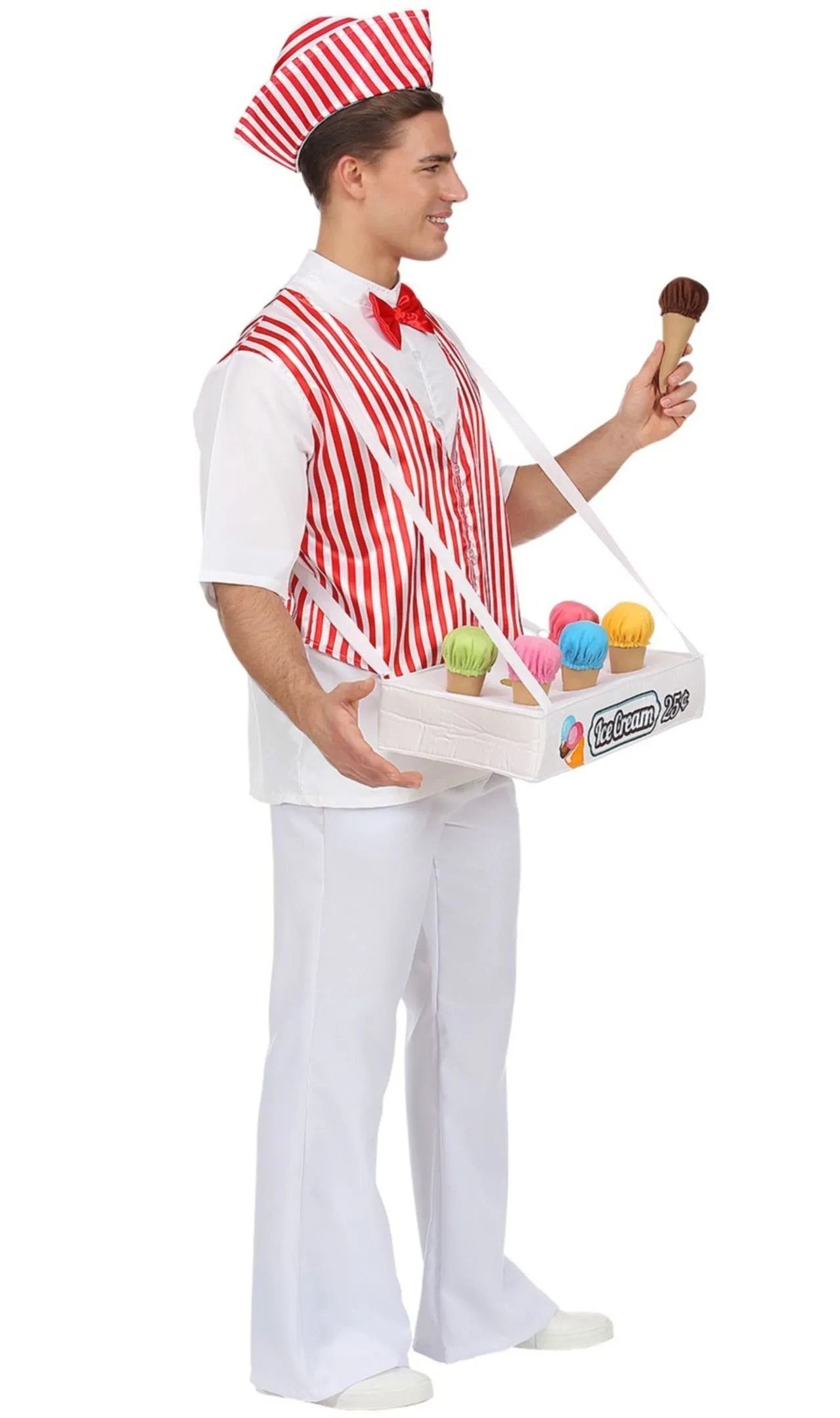 Don Disfraz Eismann Streifen Kostüm Für Erwachsene 2 Don Disfraz Eismann Streifen Kostüm Für Erwachsene – Bild 2