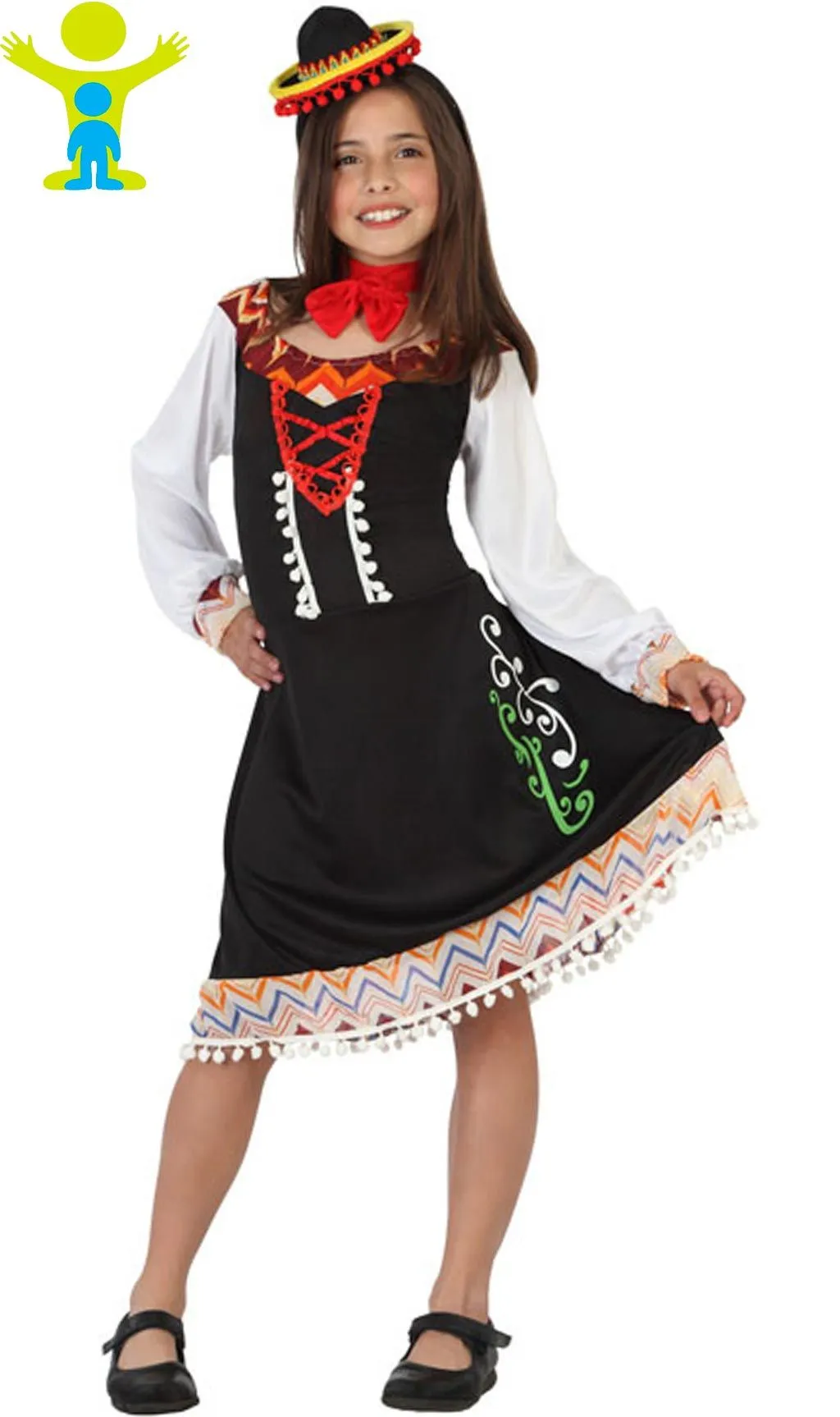 Don Disfraz Mexikanerin Camila Kostüm Für Mädchen 1 Don Disfraz Mexikanerin Camila Kostüm Für Mädchen