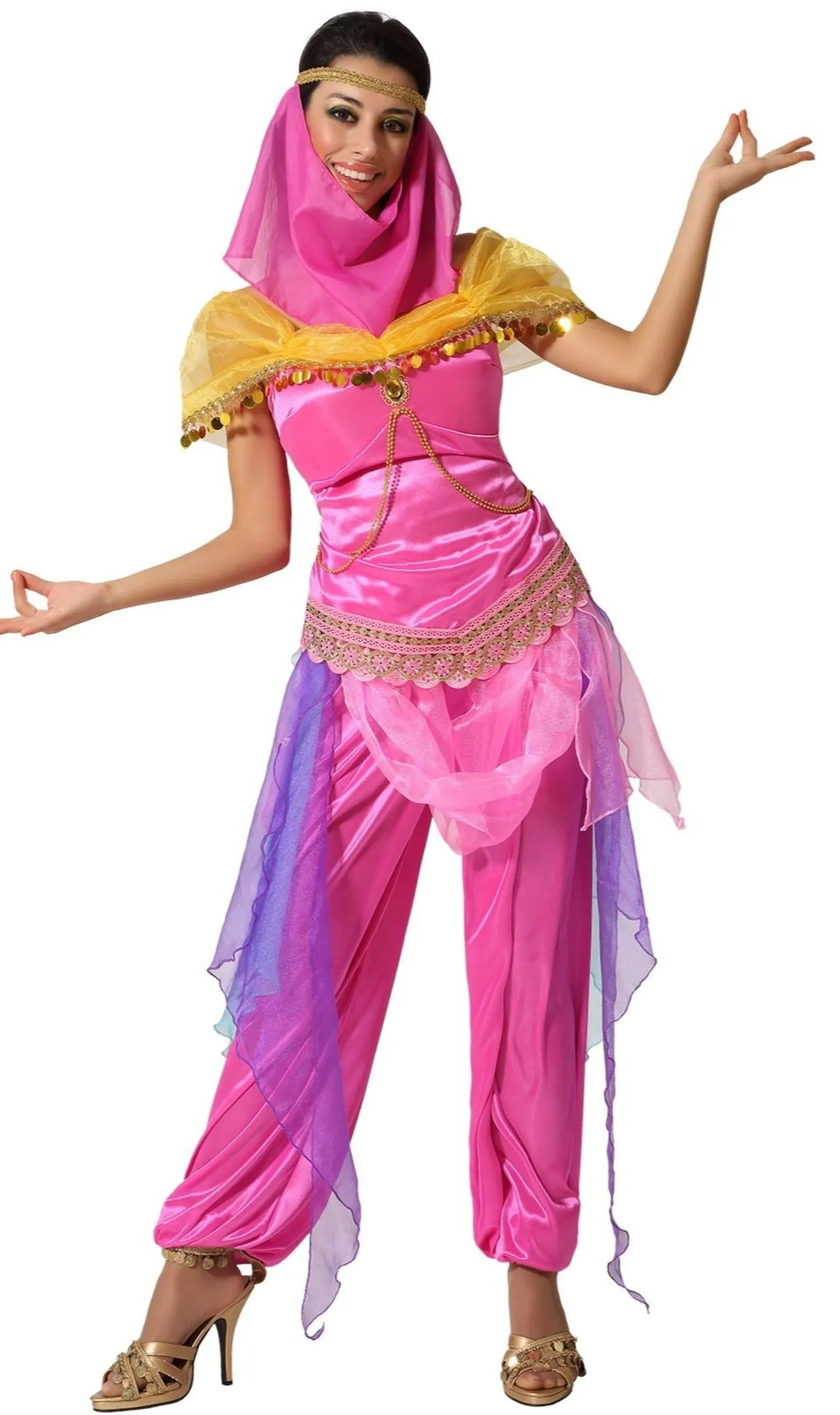 Don Disfraz Rosa Arabische Prinzessin Kostüm Für Damen 1 Don Disfraz Rosa Arabische Prinzessin Kostüm Für Damen