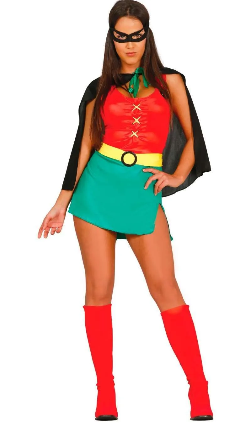 Don Disfraz Robin-Kostüm Mit Cape Für Damen 1 Don Disfraz Robin-Kostüm Mit Cape Für Damen