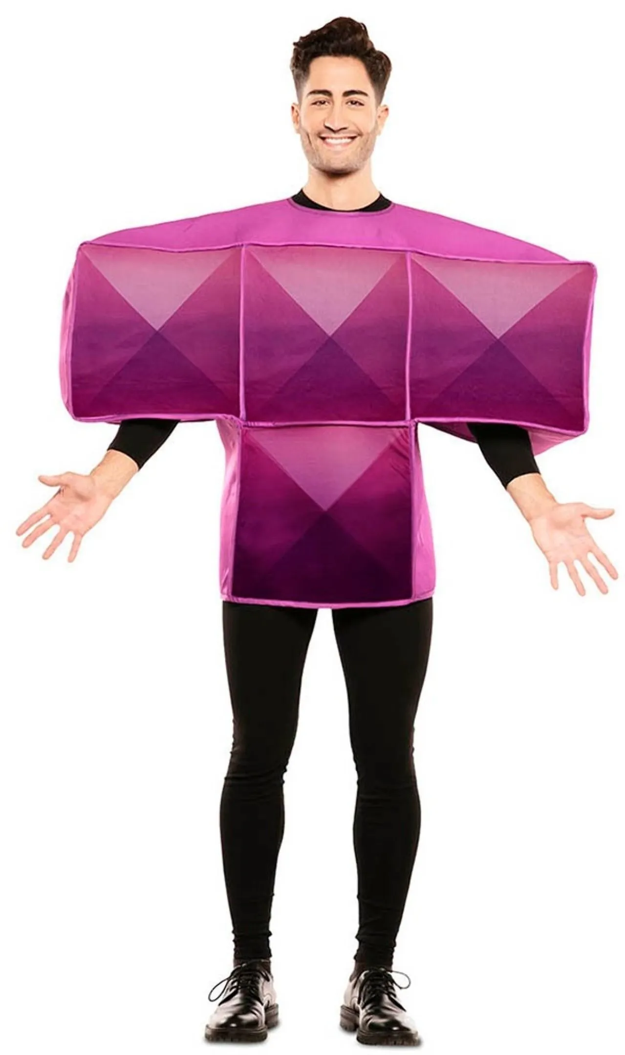 Don Disfraz Tetris Lila Kostüm Für Erwachsene 2 Don Disfraz Tetris Lila Kostüm Für Erwachsene – Bild 2
