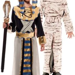 Don Disfraz Ägypter Und Mumie Doppelseitig Kostüm Für Jungen -Länder & Kulturen Verkäufe disfraz doble de egipcio y momia para nino.jpg