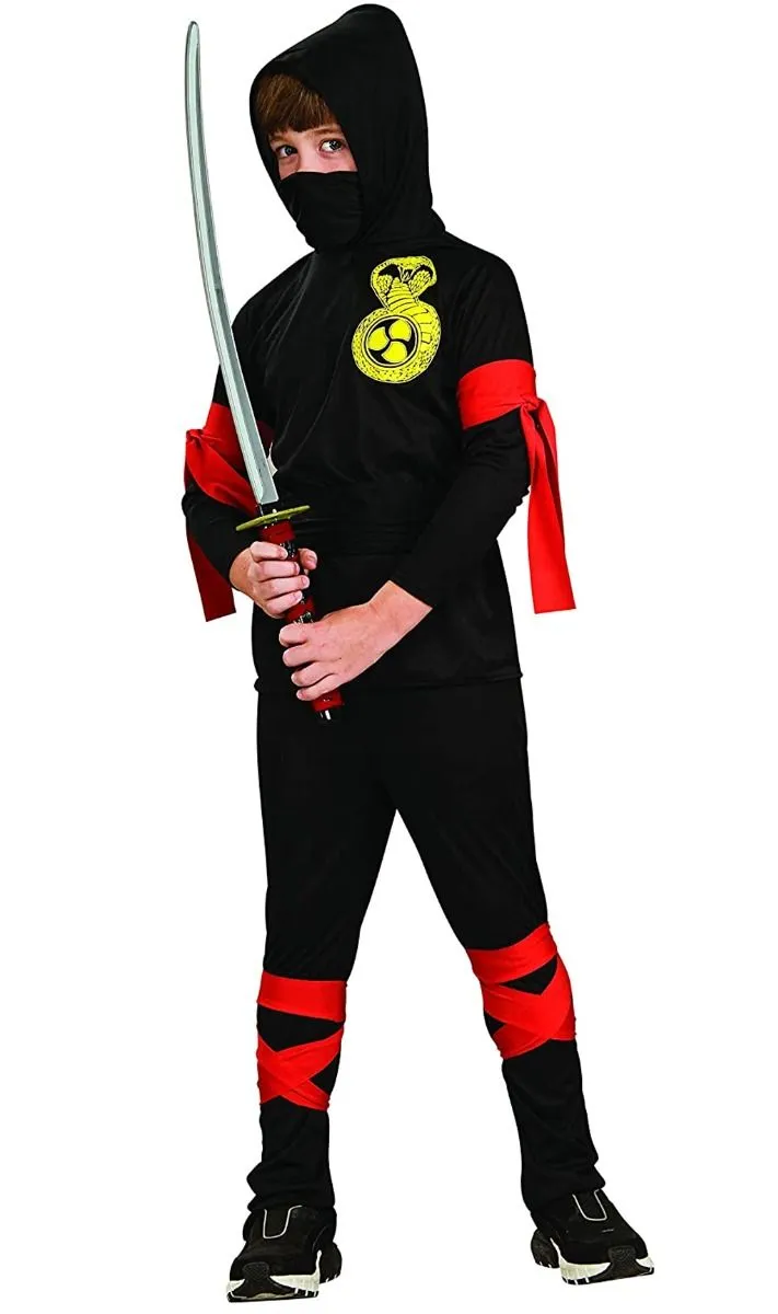 Don Disfraz Schwarzes Ninja-Kostüm Für Kinder 1 Don Disfraz Schwarzes Ninja-Kostüm Für Kinder