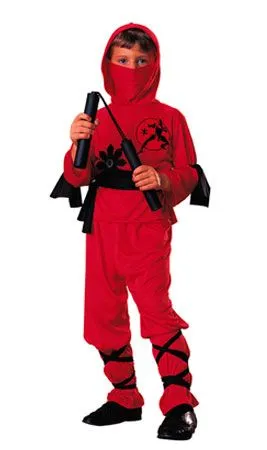 Don Disfraz Rotes Ninja-Kostüm Für Kinder 1 Don Disfraz Rotes Ninja-Kostüm Für Kinder