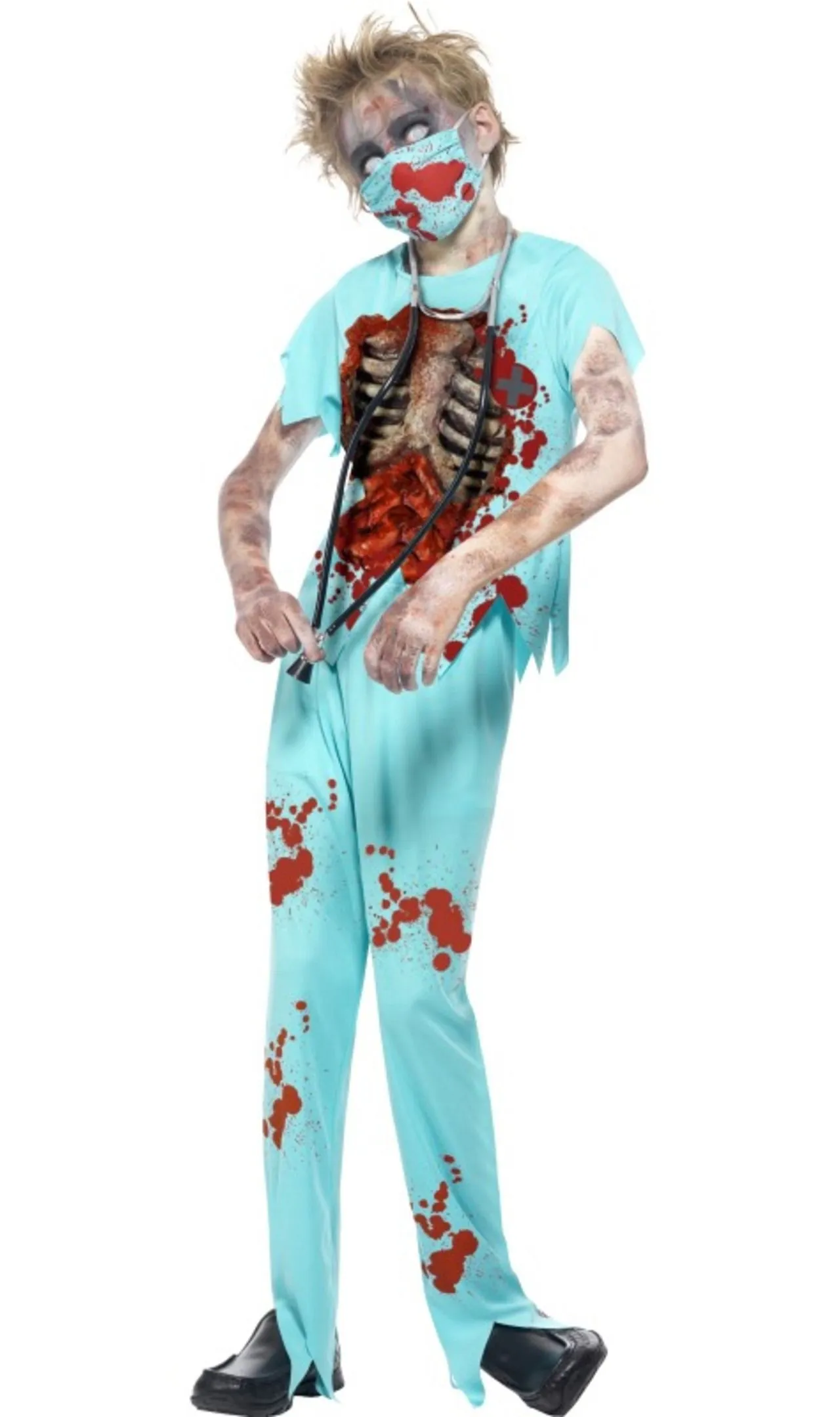Don Disfraz Zombie Chirurg Eingeweide Kostüm Für Kinder 4 Don Disfraz Zombie Chirurg Eingeweide Kostüm Für Kinder – Bild 4