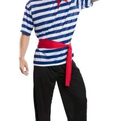 Don Disfraz Gondoliere Streifen Kostüm Für Herren