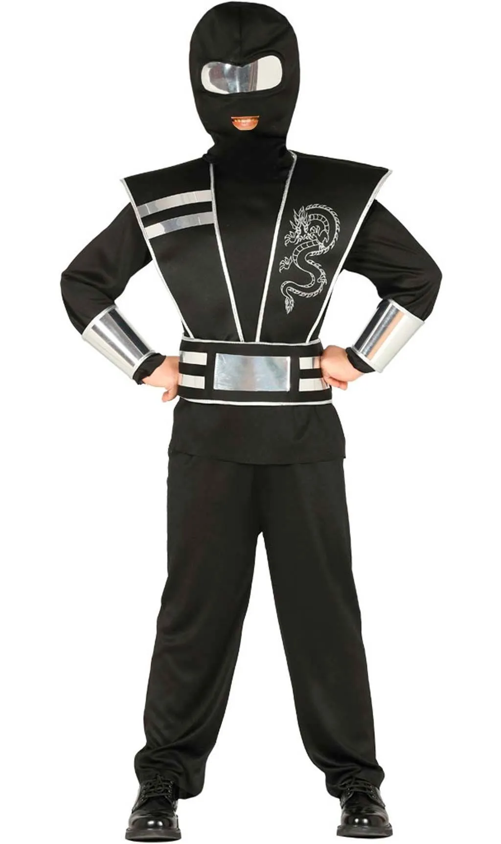 Don Disfraz Geheimnisvoller Ninja Kostüm Für Kinder 2 Don Disfraz Geheimnisvoller Ninja Kostüm Für Kinder – Bild 2