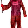 Don Disfraz Böser Clown Kostüm Gestreift Für Erwachsene