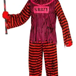Don Disfraz Böser Clown Kostüm Gestreift Für Erwachsene